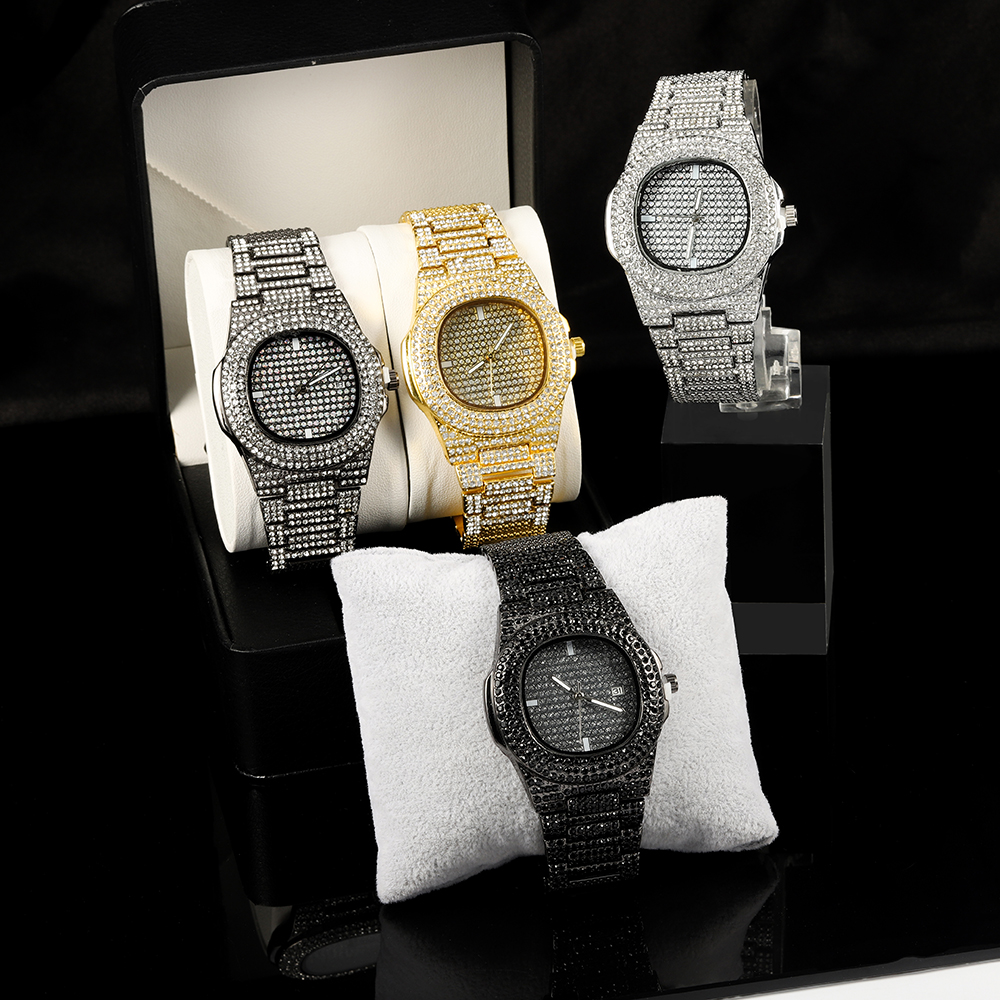 Jewelry Box Watches Bracelets - 1pc Men Women Quartz Watch Iced