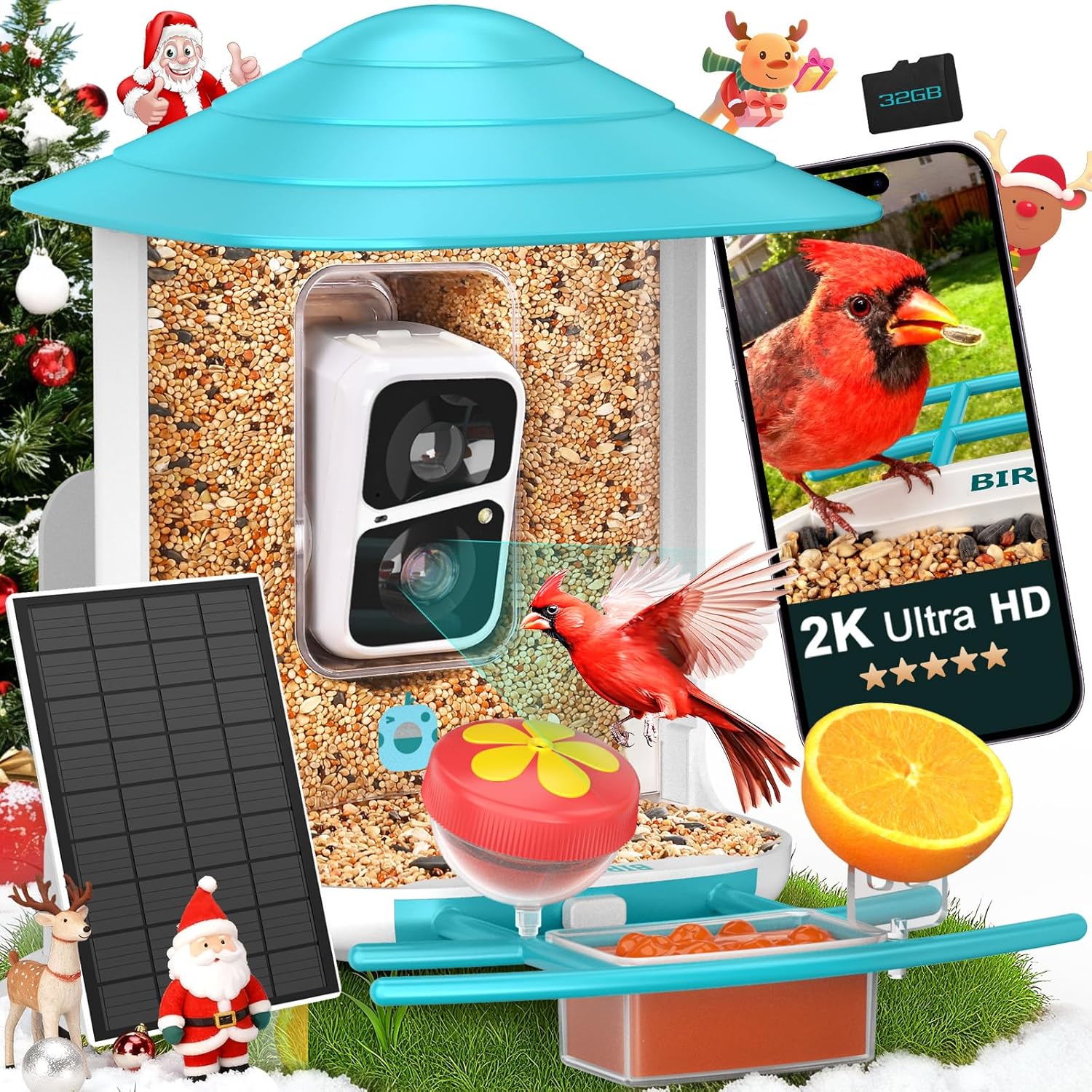 Watches & Jewelry Repair Center Photos - 2K HD Bird Feeder Camera with