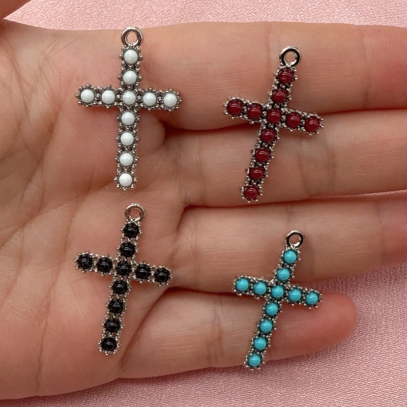 The Jewelry & Watches - 10pcs Korean version diamond cross pendant