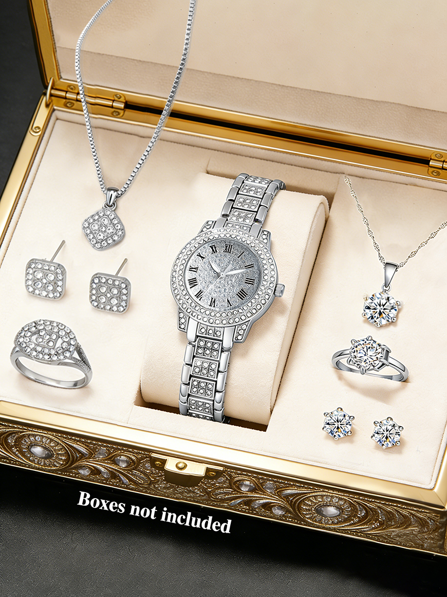 Fashionable round Ladies Quart - Jewelry Box Watches Bracelets のレビューと価格