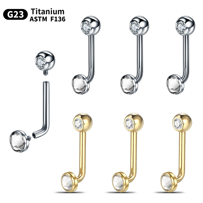 1/10Pcs G23 Titanium Christina - Christina Jewelry & Watches Marguerite Ørestik Forgyldt Sølv のレビューと価格