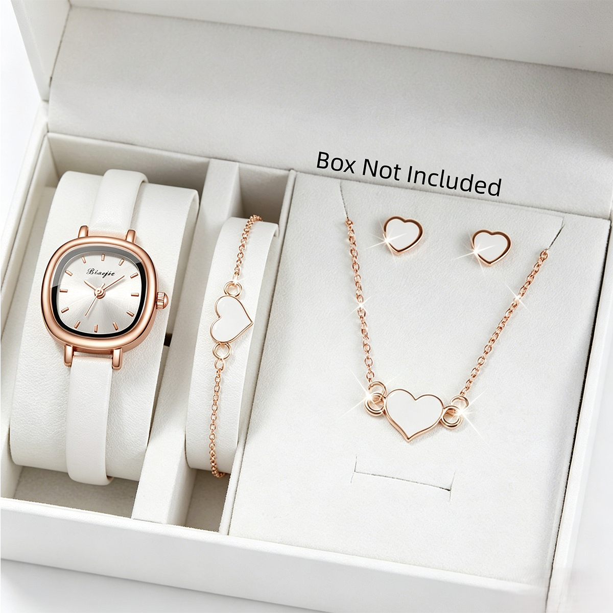 5PCS Fashion Square Women Quar - Jewelry Box Watches Bracelets のレビューと価格