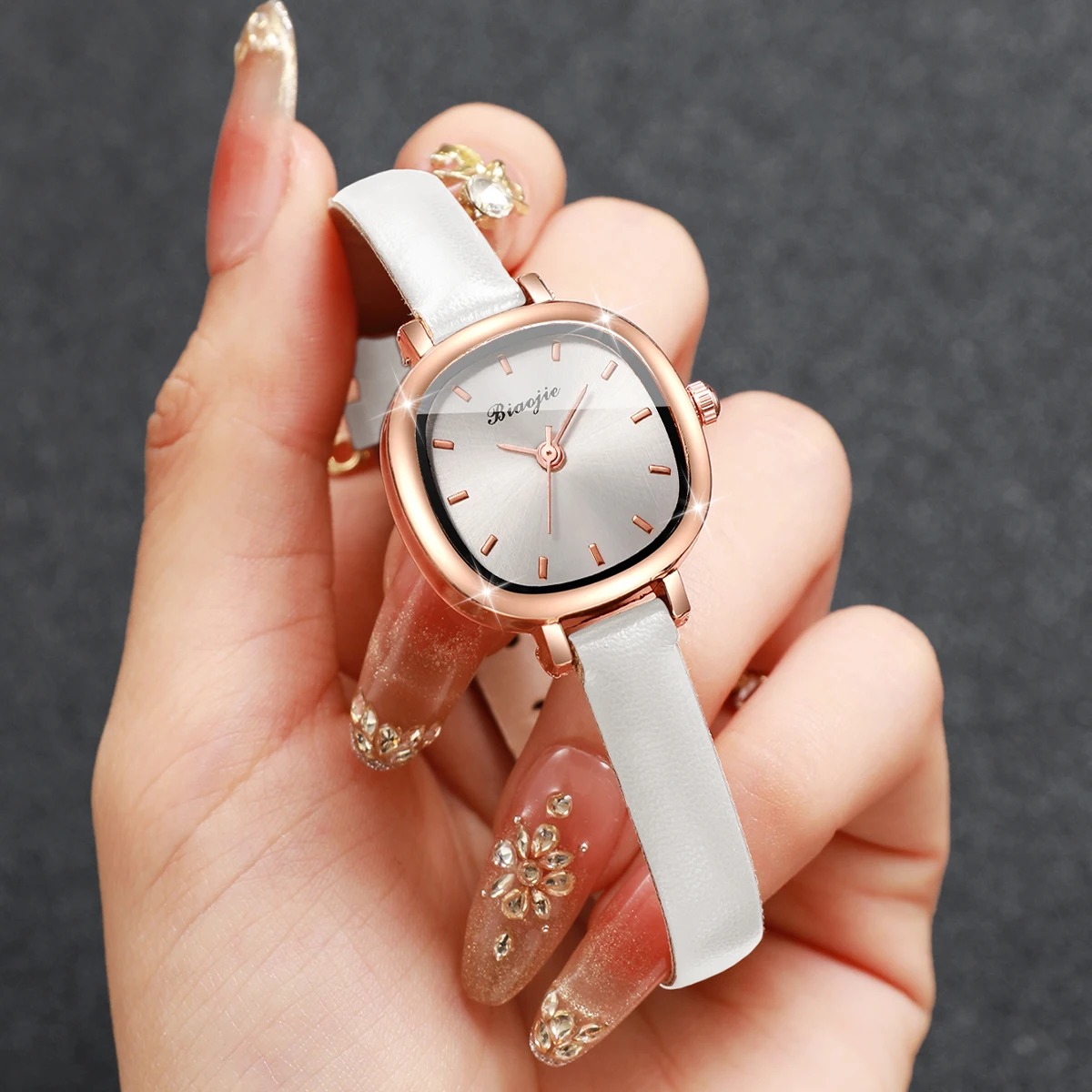 5PCS Fashion Square Women Quar - Jewelry Box Watches Bracelets のレビューと価格
