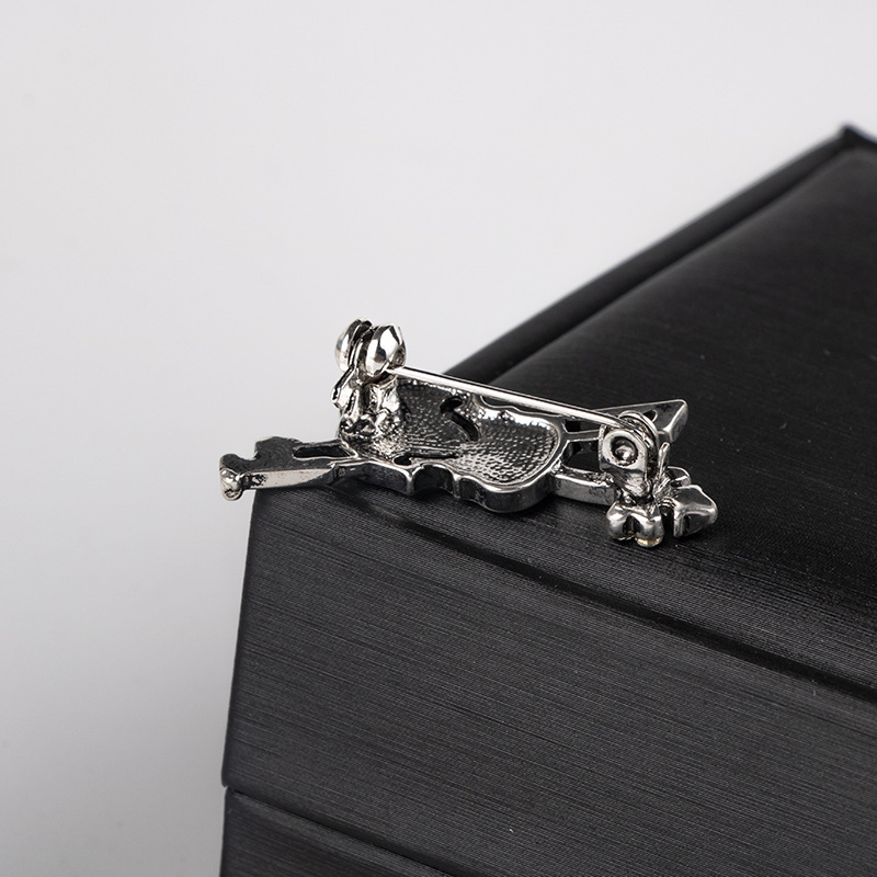 Crystal Violin Brooch Jewelry  - Vintage Brooch Pin のレビューと価格