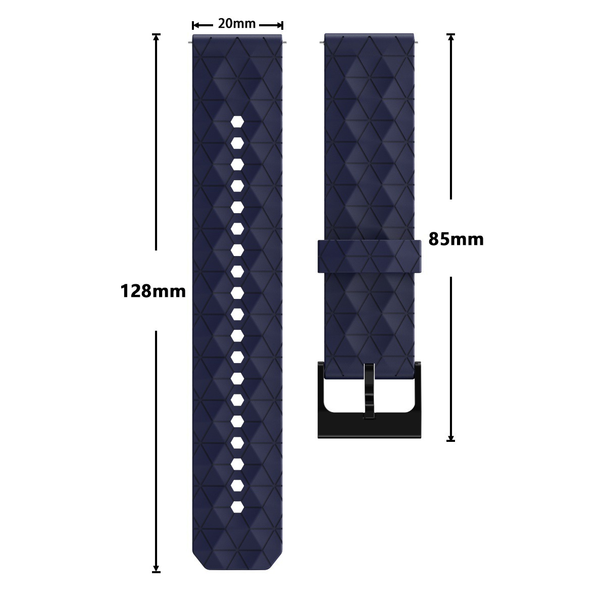 20/22mm Silicone Watch Strap F - A1 Watches & Jewelry New York Photos のレビューと価格