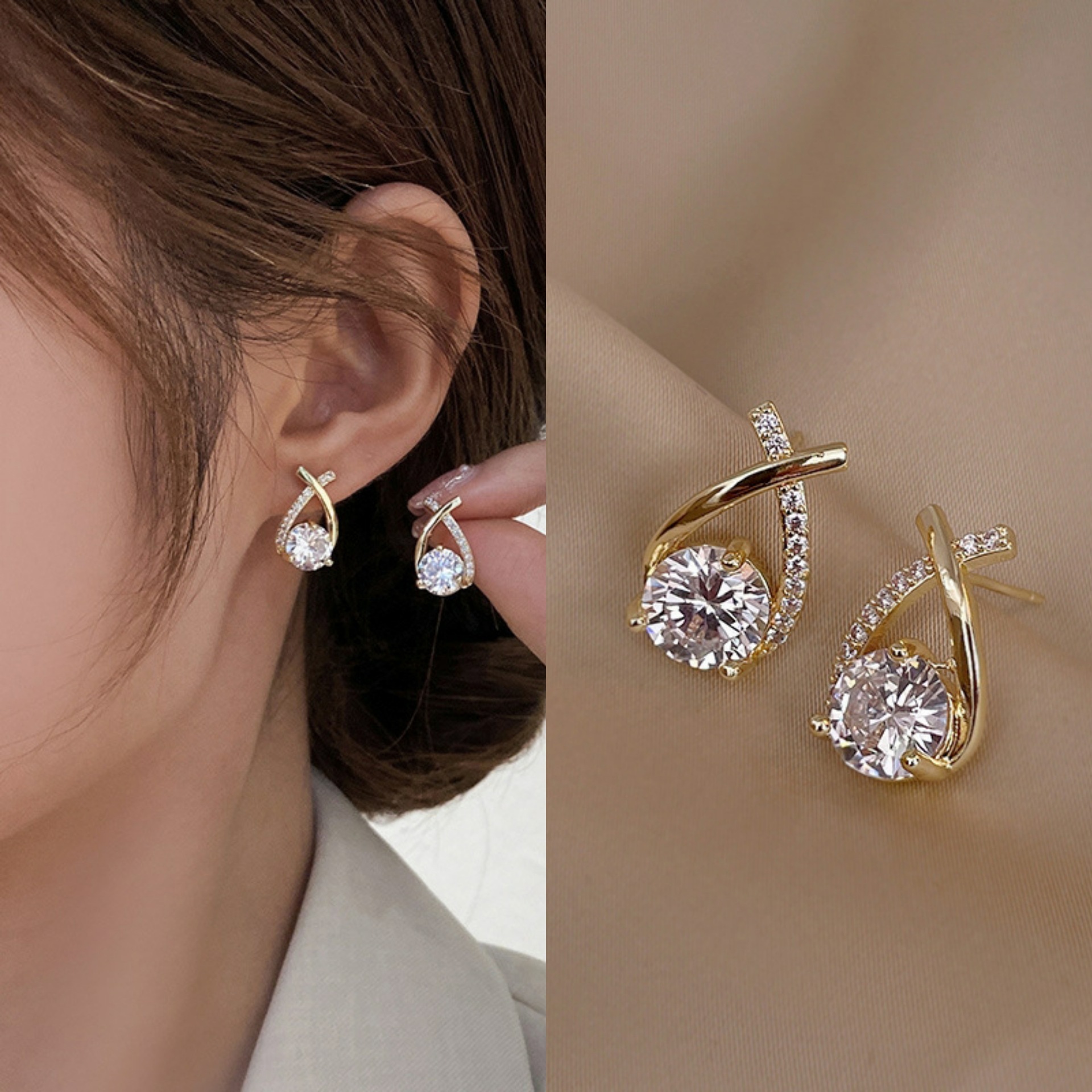 925 Silver Needle Korean Fashi - Pearl Stud Earrings のレビューと価格