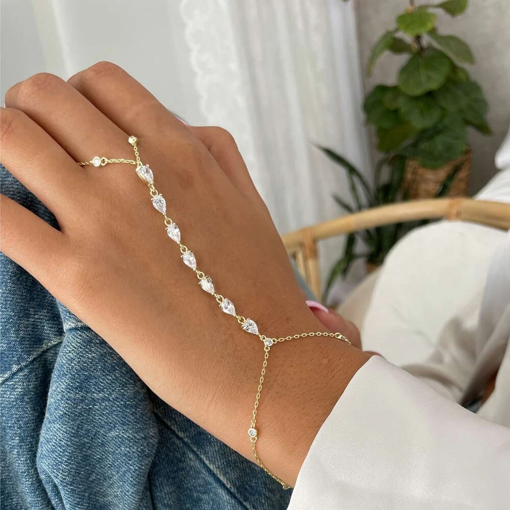 Fashion Zircon Teardrop Finger - The Jewelry & Watches のレビューと価格