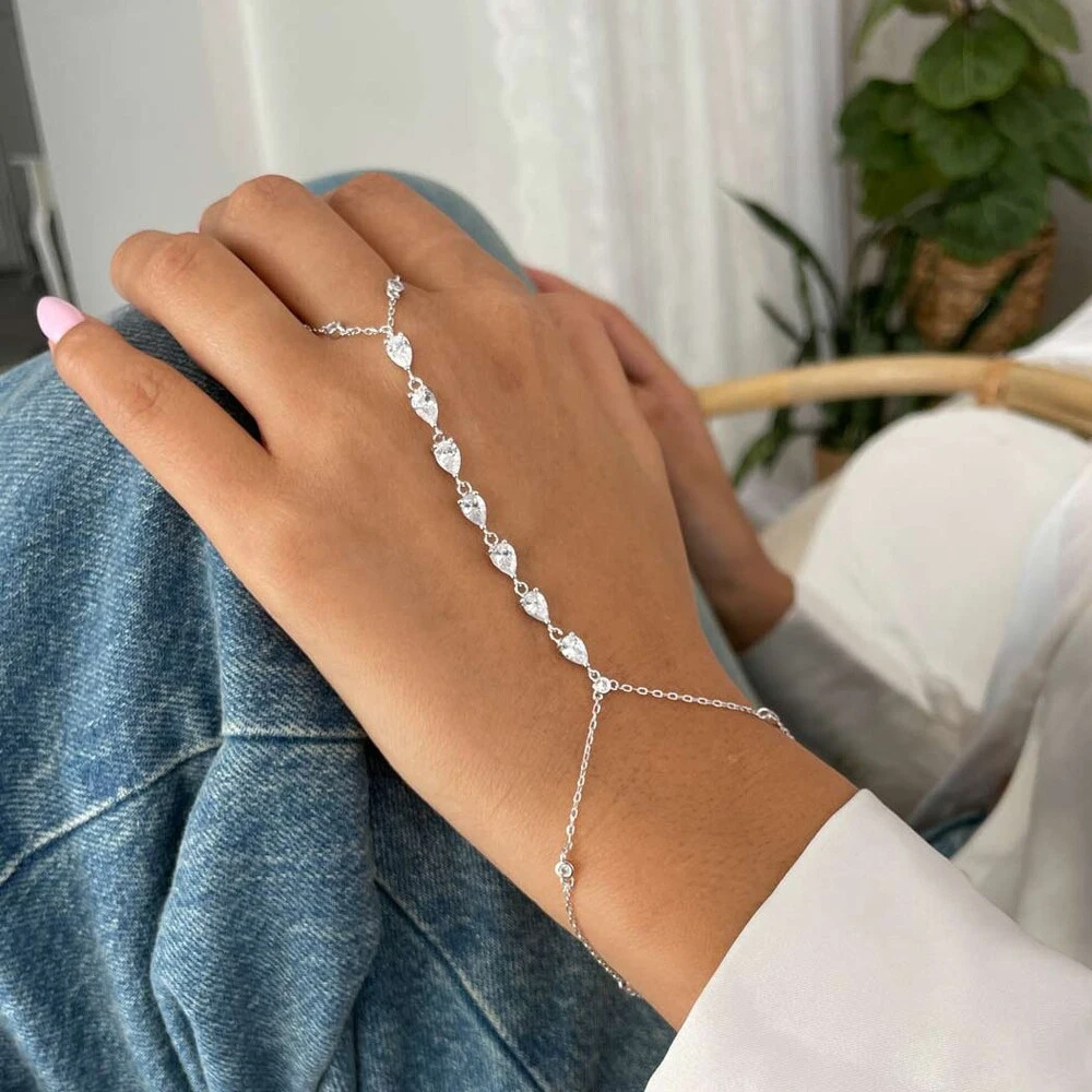 Fashion Zircon Teardrop Finger - The Jewelry & Watches のレビューと価格