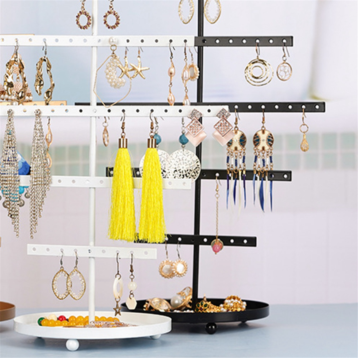 ABQR Black 3-Layer Simple Earr - The Jewelry & Watches のレビューと価格