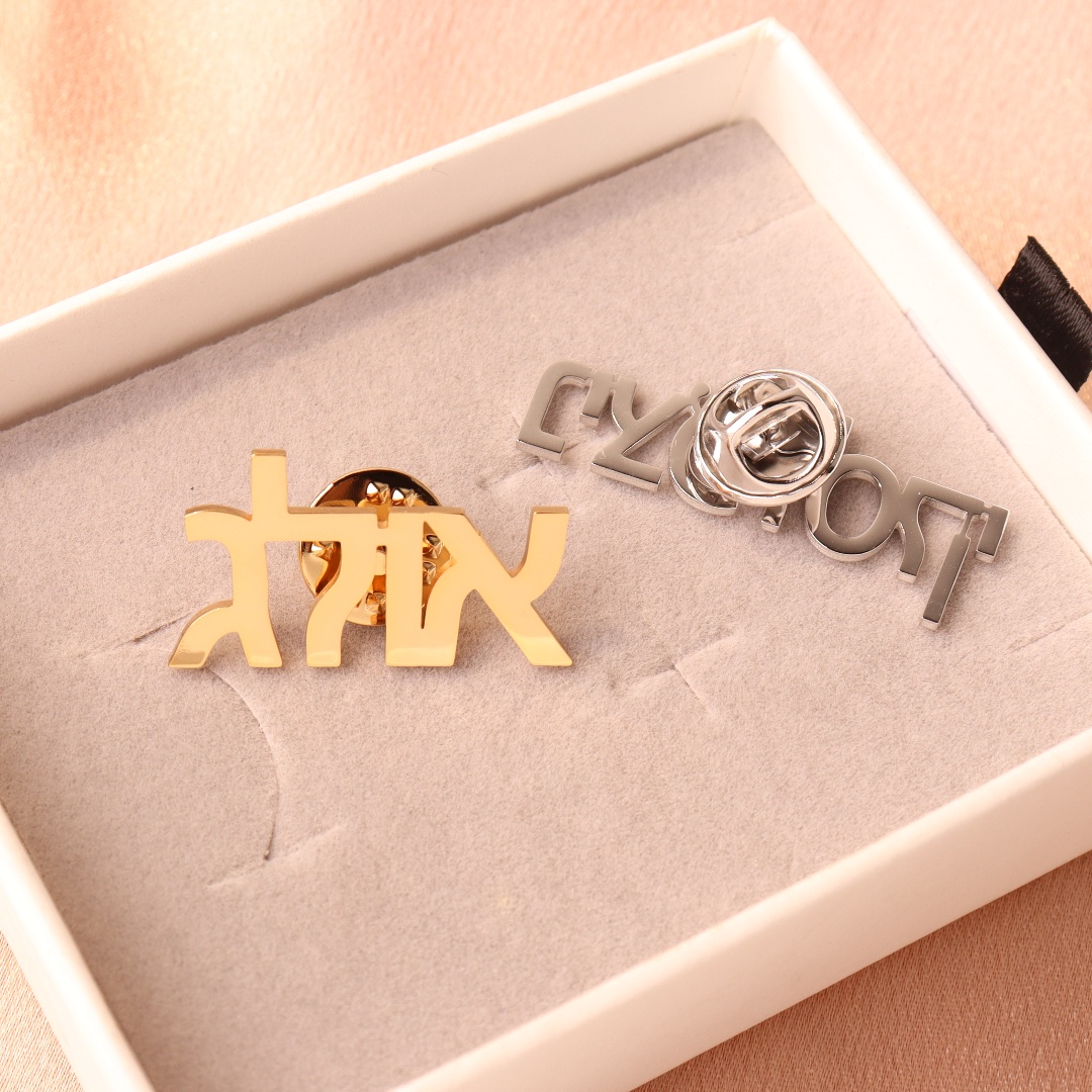 Custom Hebrew Brooch Personali - Vintage Brooch Pin のレビューと価格