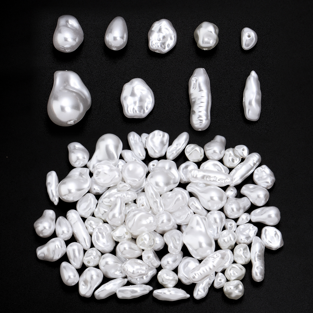 20pcs/lot Irregular ABS Imitat - Pearl Stud Earrings のレビューと価格