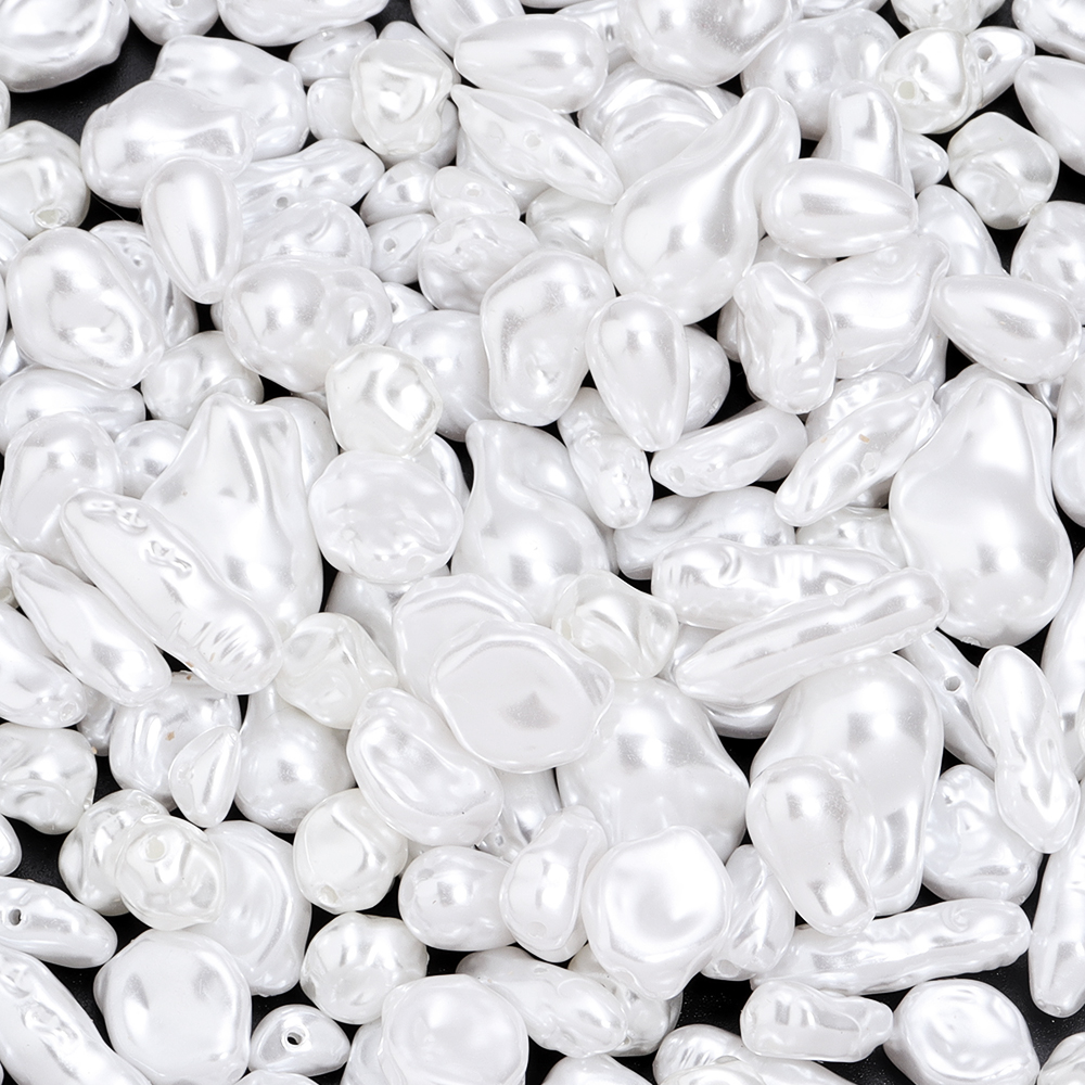 20pcs/lot Irregular ABS Imitat - Pearl Stud Earrings のレビューと価格