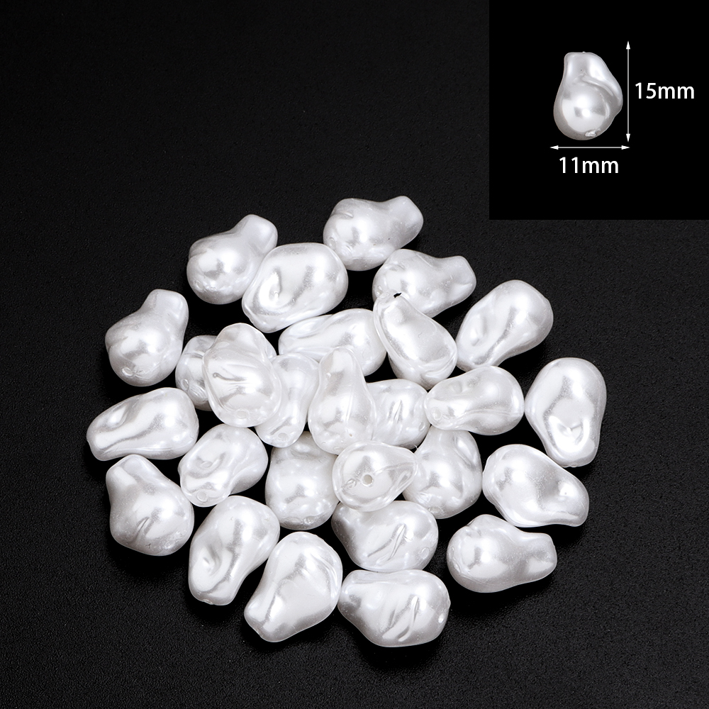 20pcs/lot Irregular ABS Imitat - Pearl Stud Earrings のレビューと価格
