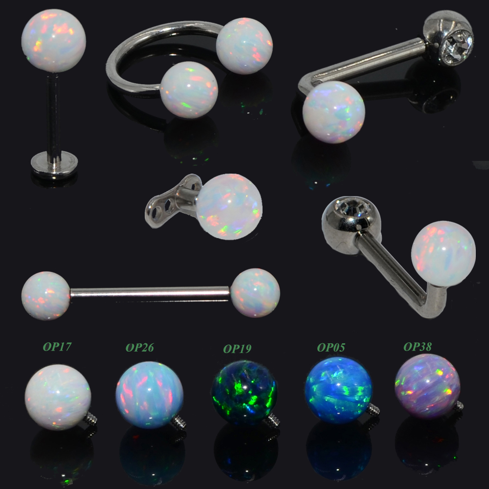 1PC G23 Titanium Opal Ear Trag - Christina Jewelry & Watches Marguerite Ørestik Forgyldt Sølv のレビューと価格