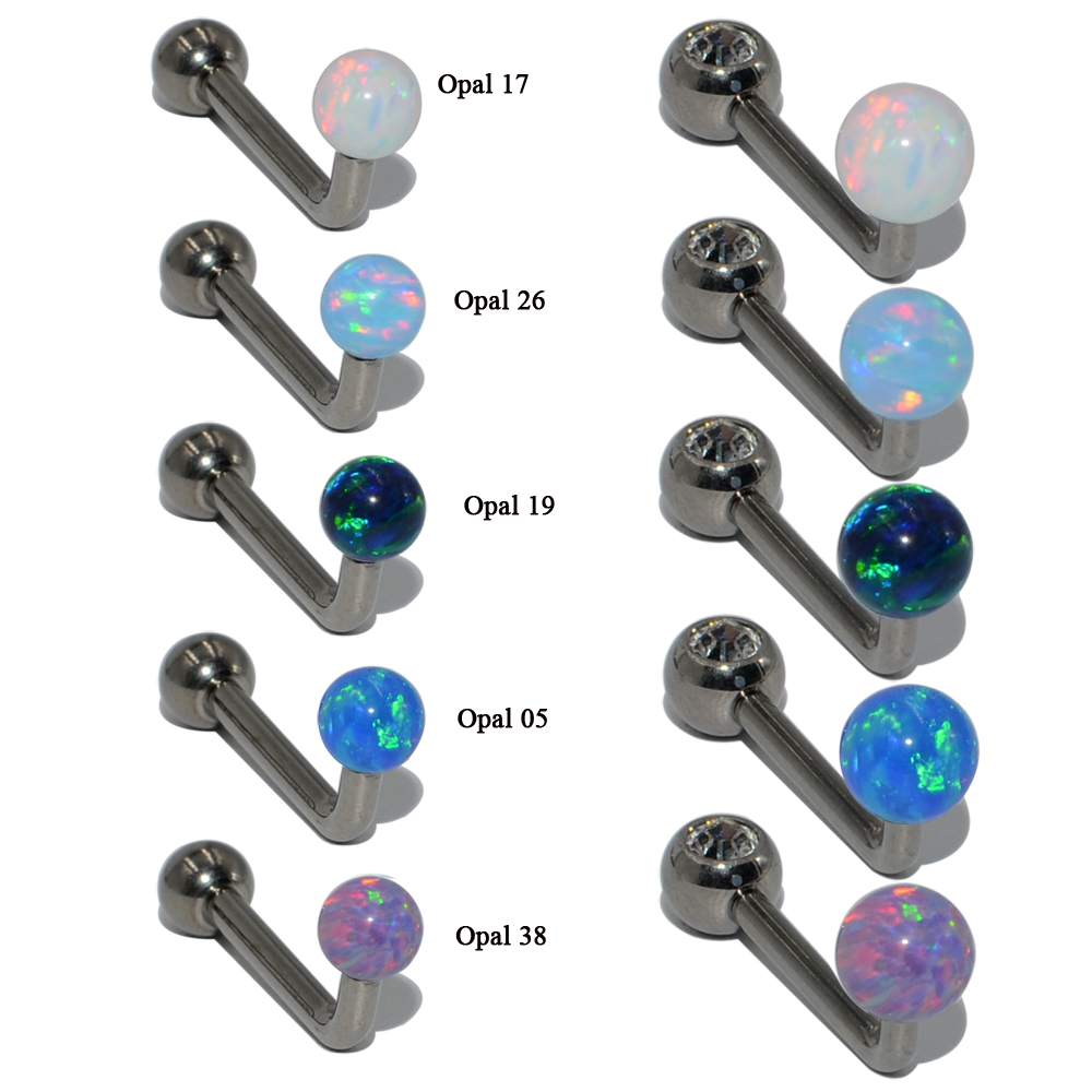1PC G23 Titanium Opal Ear Trag - Christina Jewelry & Watches Marguerite Ørestik Forgyldt Sølv のレビューと価格