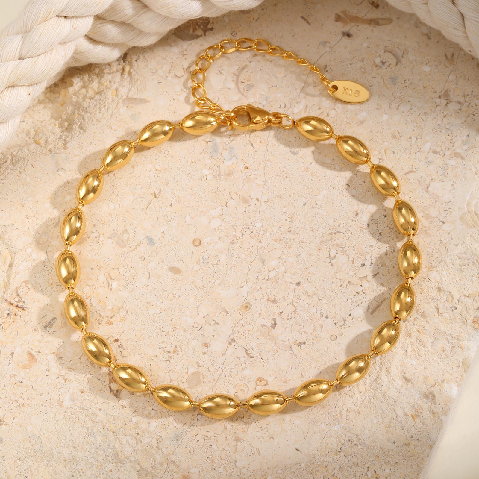 Stainless Steel Rugby Bead Cha - Jc Jewelry & Watches Photos のレビューと価格