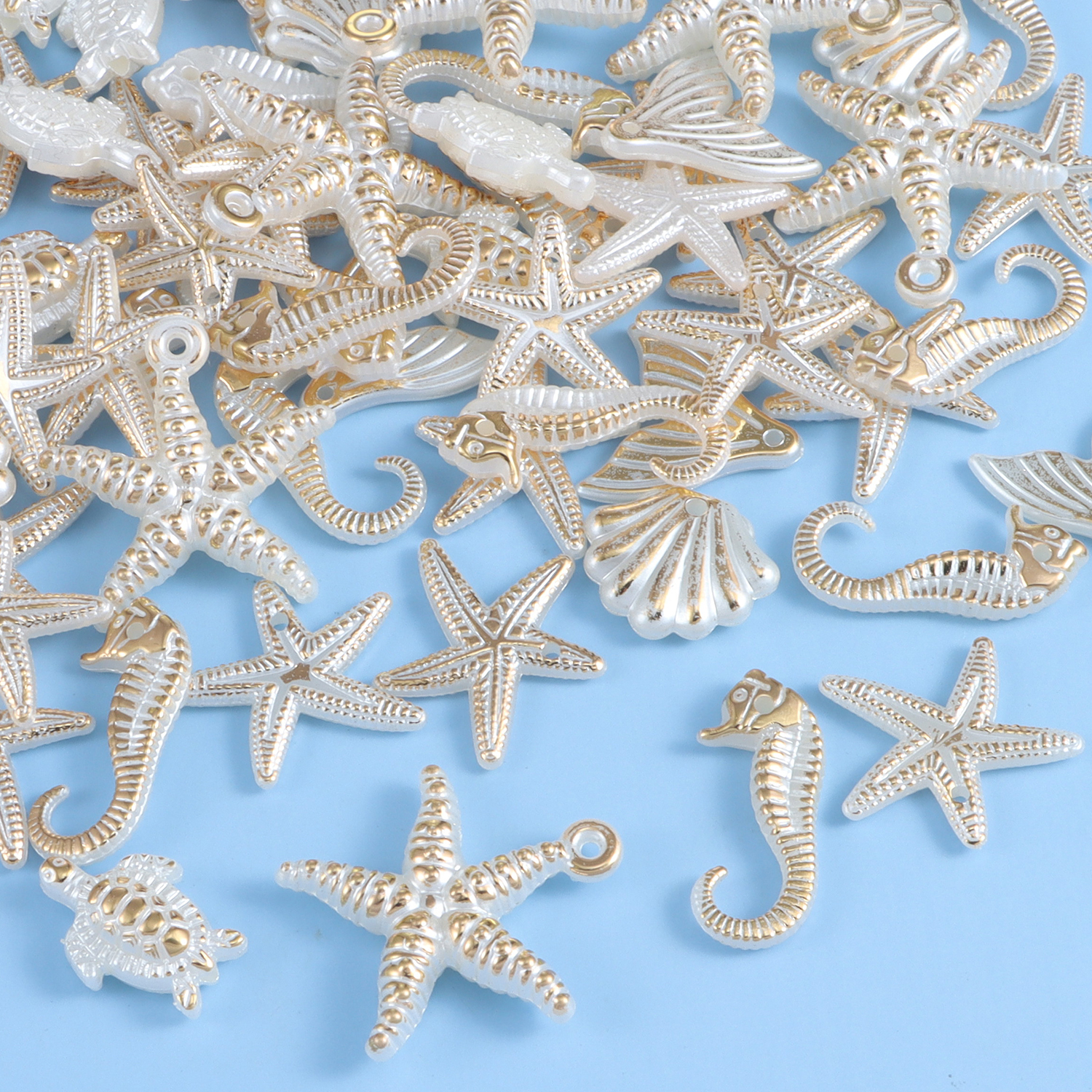 30 pieces of ocean series rand - Pearl Stud Earrings のレビューと価格