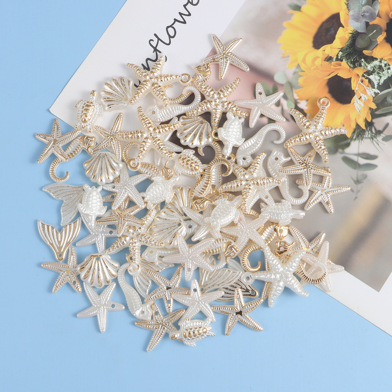 30 pieces of ocean series rand - Pearl Stud Earrings のレビューと価格