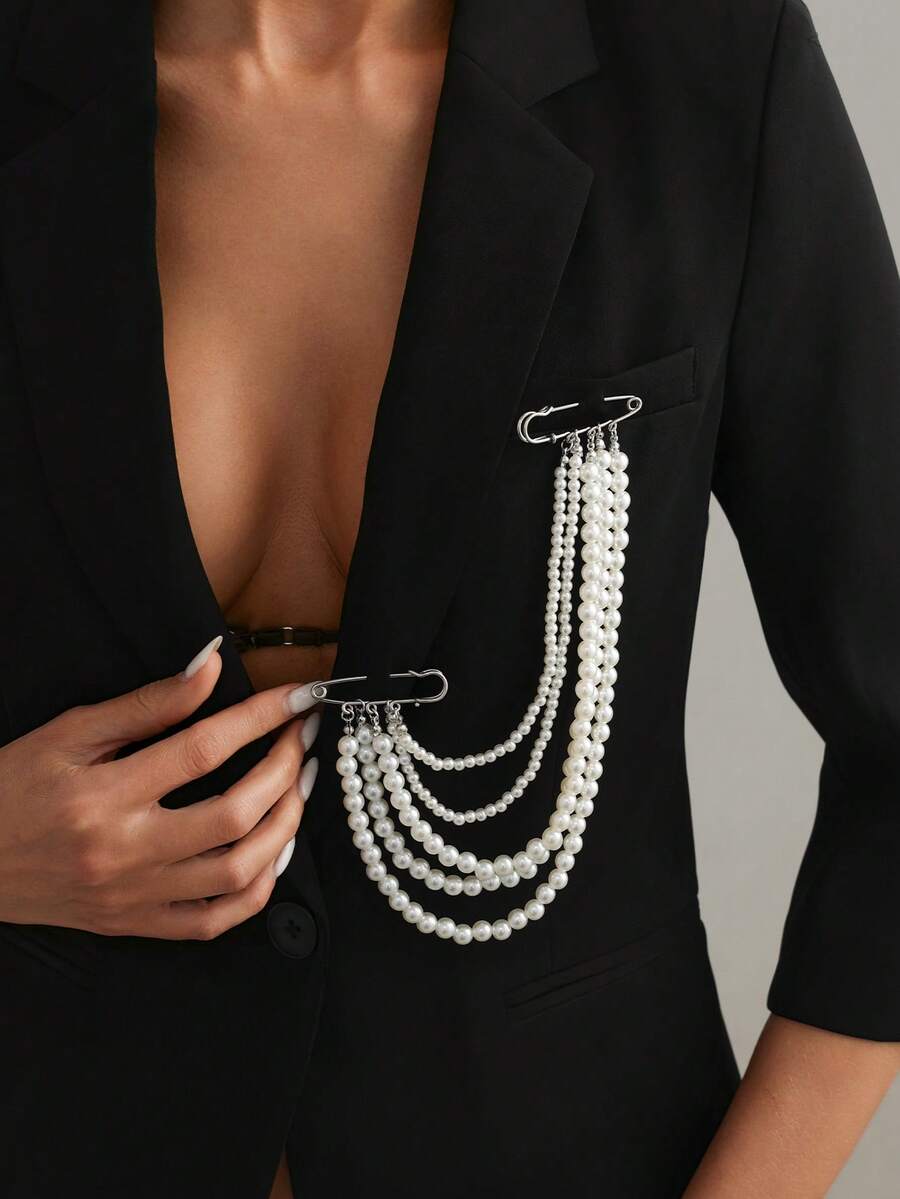 Vintage U-Shaped Multi-Layer F - Vintage Brooch Pin のレビューと価格
