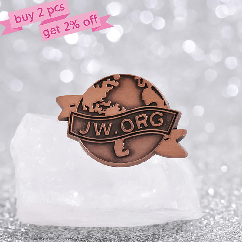 JW,ORG Banner Earth Enamel Pin - Vintage Brooch Pin のレビューと価格