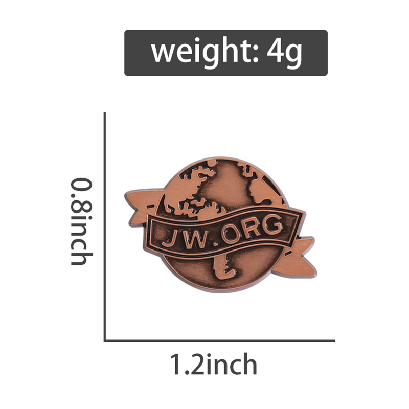 JW,ORG Banner Earth Enamel Pin - Vintage Brooch Pin のレビューと価格