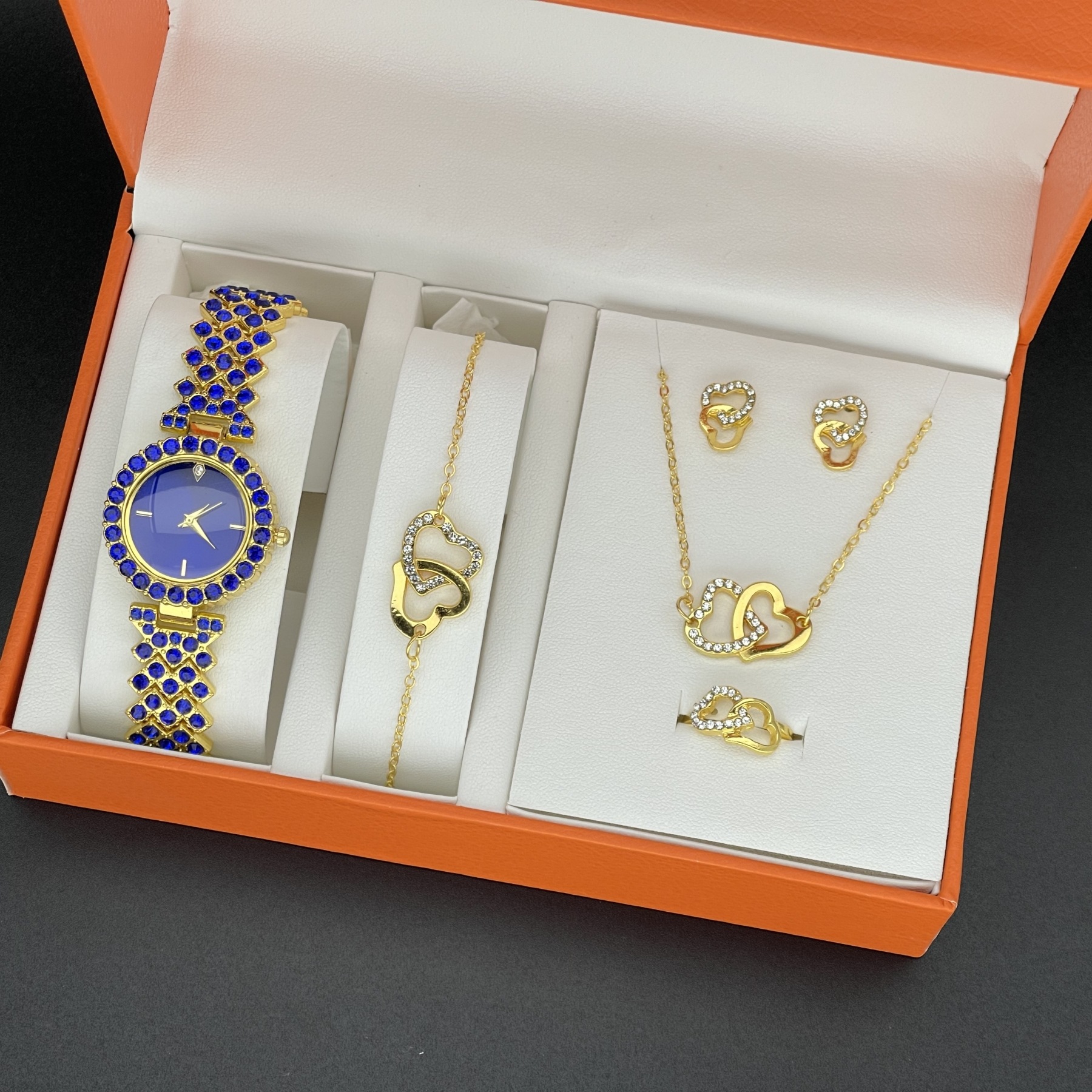 6PCS/Set Women's Watch Fashion - Jewelry Box Watches Bracelets のレビューと価格