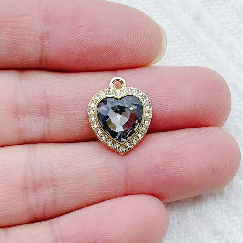10pcs heart-shaped inlaid colo - The Jewelry & Watches のレビューと価格