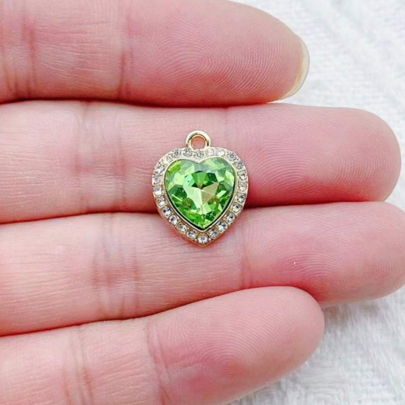 10pcs heart-shaped inlaid colo - The Jewelry & Watches のレビューと価格