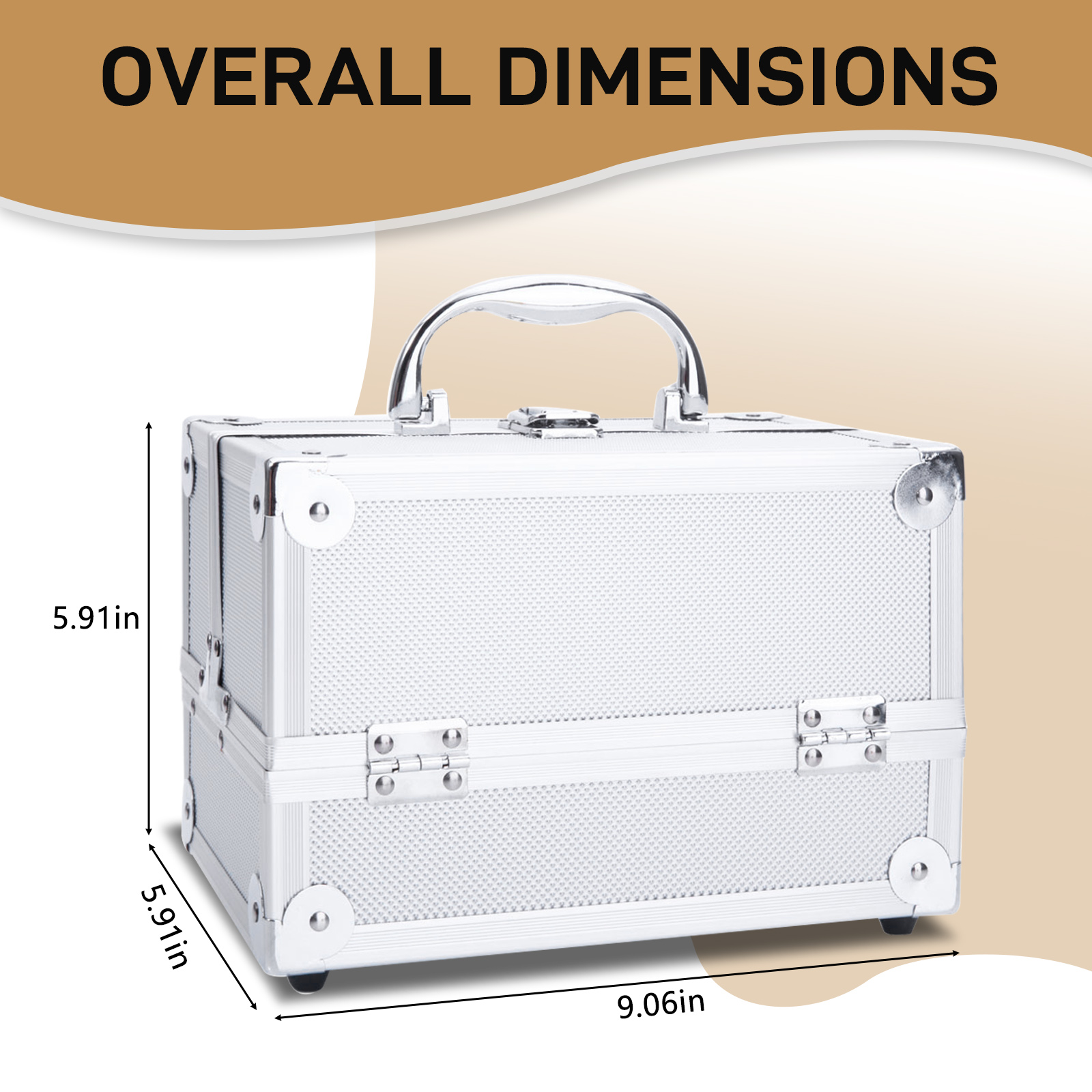 SM-2176 Aluminum Makeup Train  - The Jewelry & Watches のレビューと価格