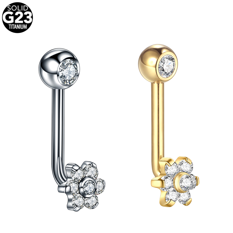 1pc 14G Titanium Flower Christ - Christina Jewelry & Watches Marguerite Ørestik Forgyldt Sølv のレビューと価格