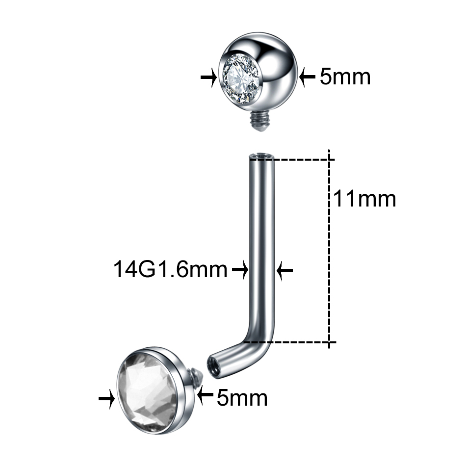 1PC G23 Titanium Opal Crystal  - Christina Jewelry & Watches Marguerite Ørestik Forgyldt Sølv のレビューと価格