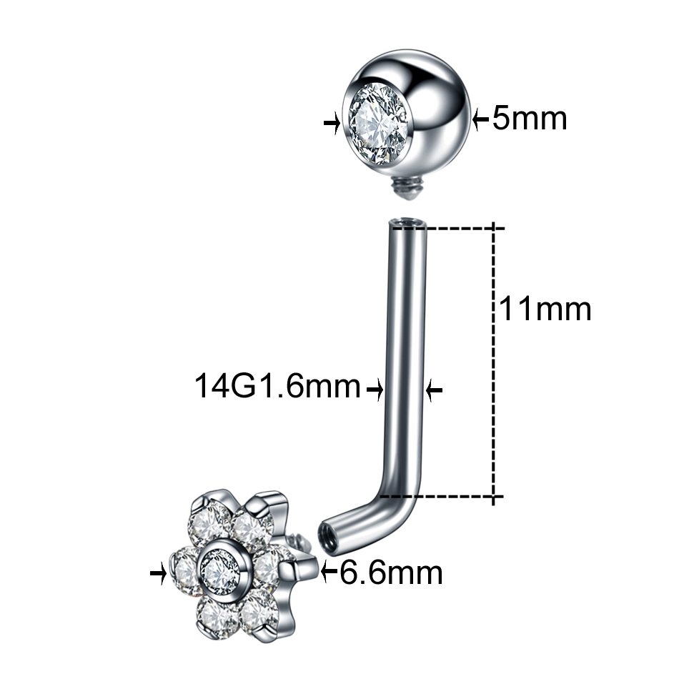 1PC G23 Titanium Opal Crystal  - Christina Jewelry & Watches Marguerite Ørestik Forgyldt Sølv のレビューと価格