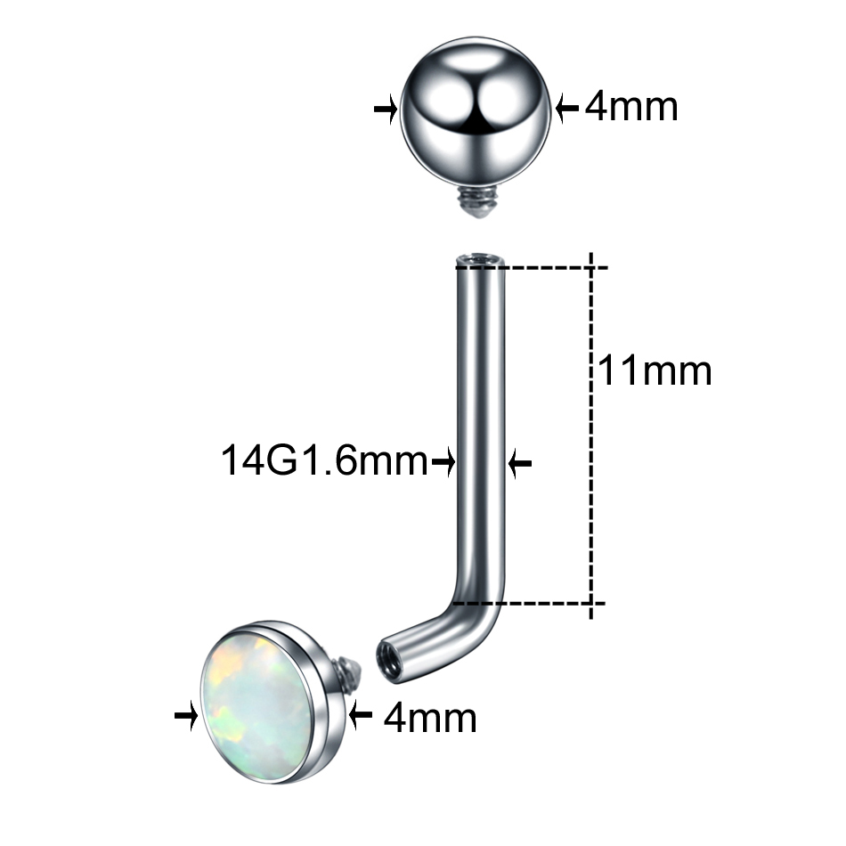 1PC G23 Titanium Opal Crystal  - Christina Jewelry & Watches Marguerite Ørestik Forgyldt Sølv のレビューと価格