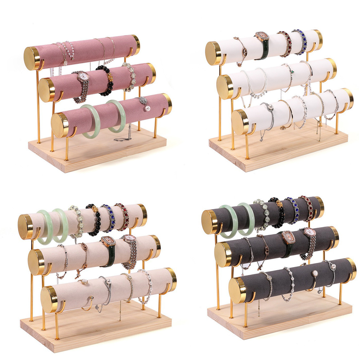 1/3-Layer Jewelry Rack Wooden  - Mystery Jewelry Jar Watches のレビューと価格