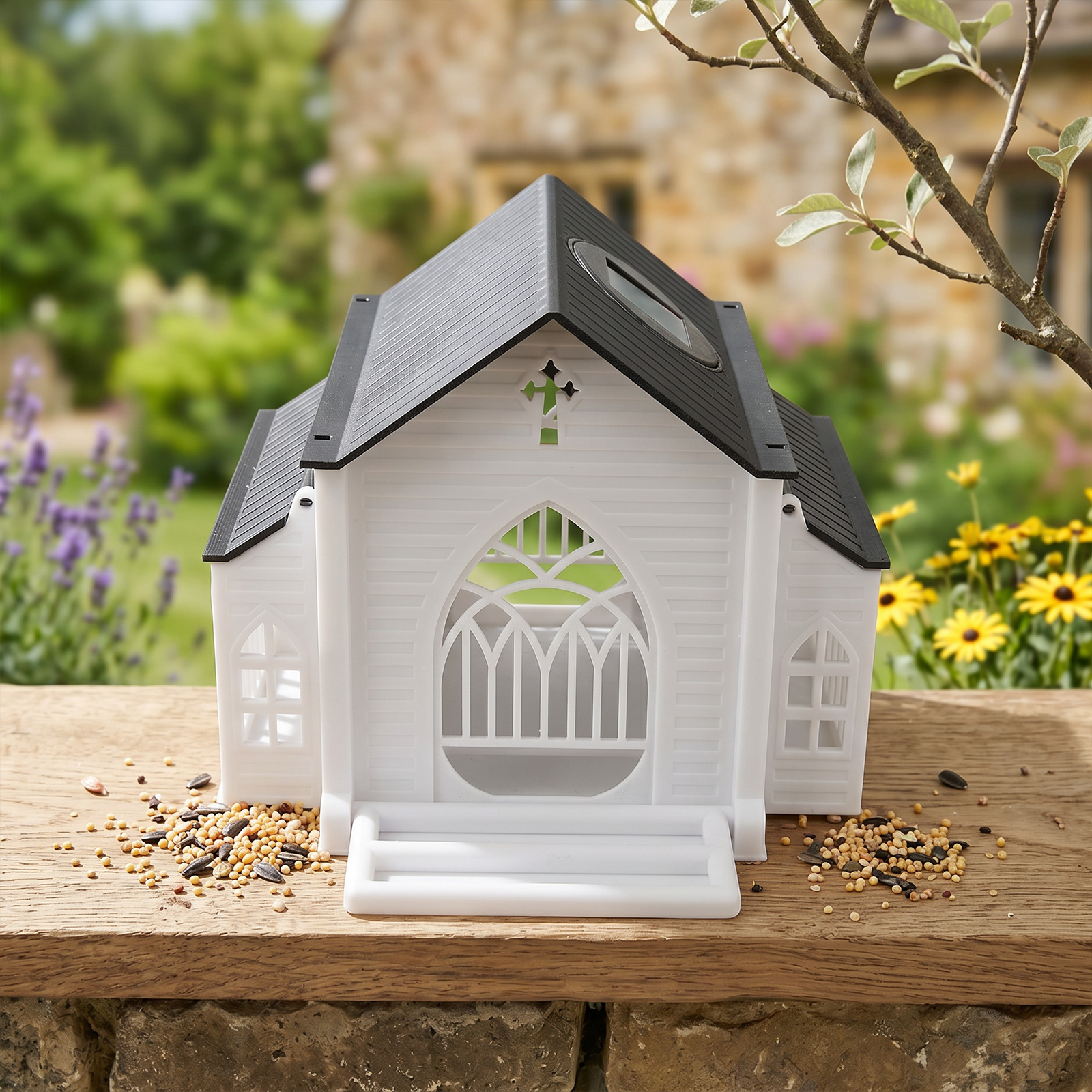 Church-Shaped Metal Bird Feede - Watches & Jewelry Repair Center Photos のレビューと価格