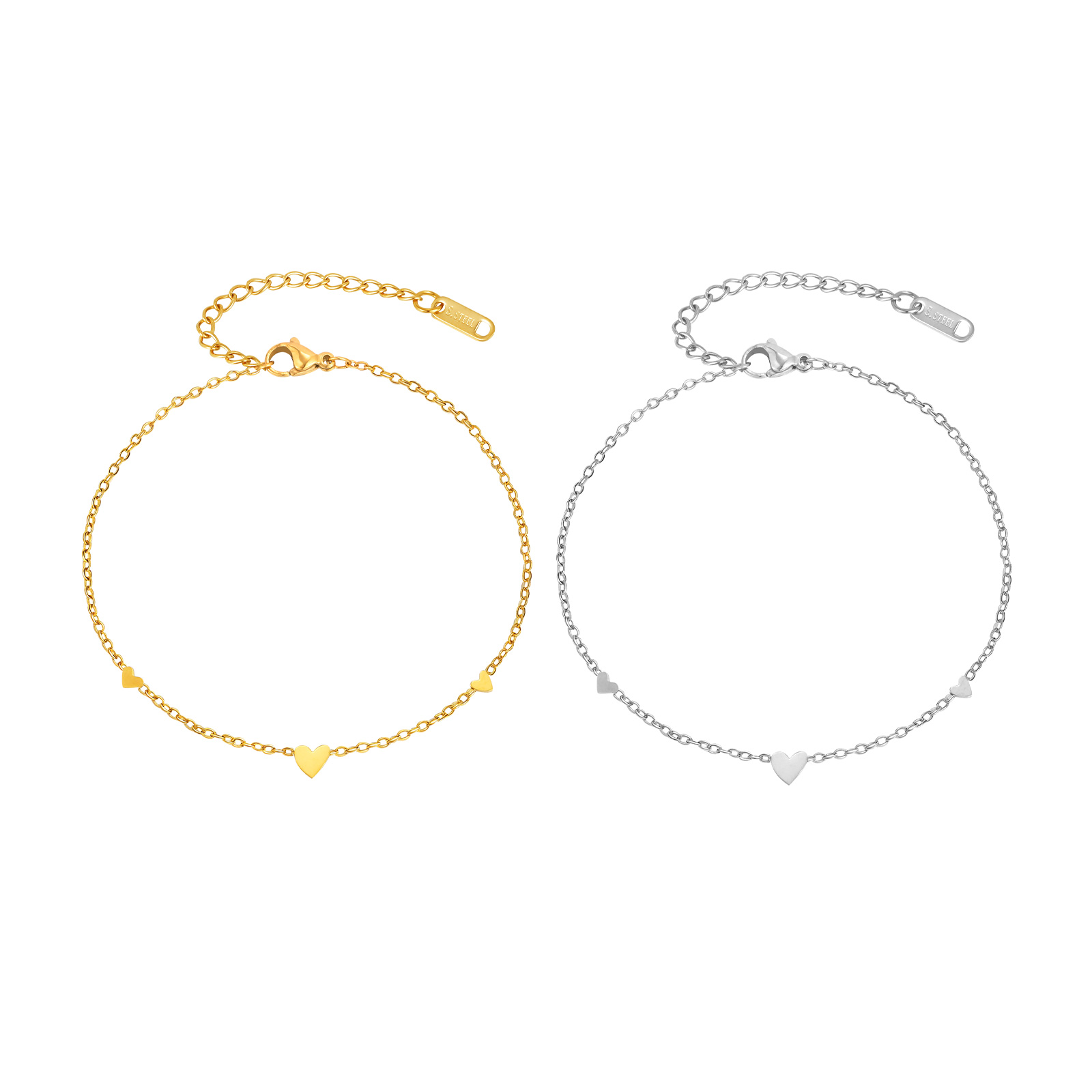 Stainless Steel Heart Anklets  - Jc Jewelry & Watches Photos のレビューと価格