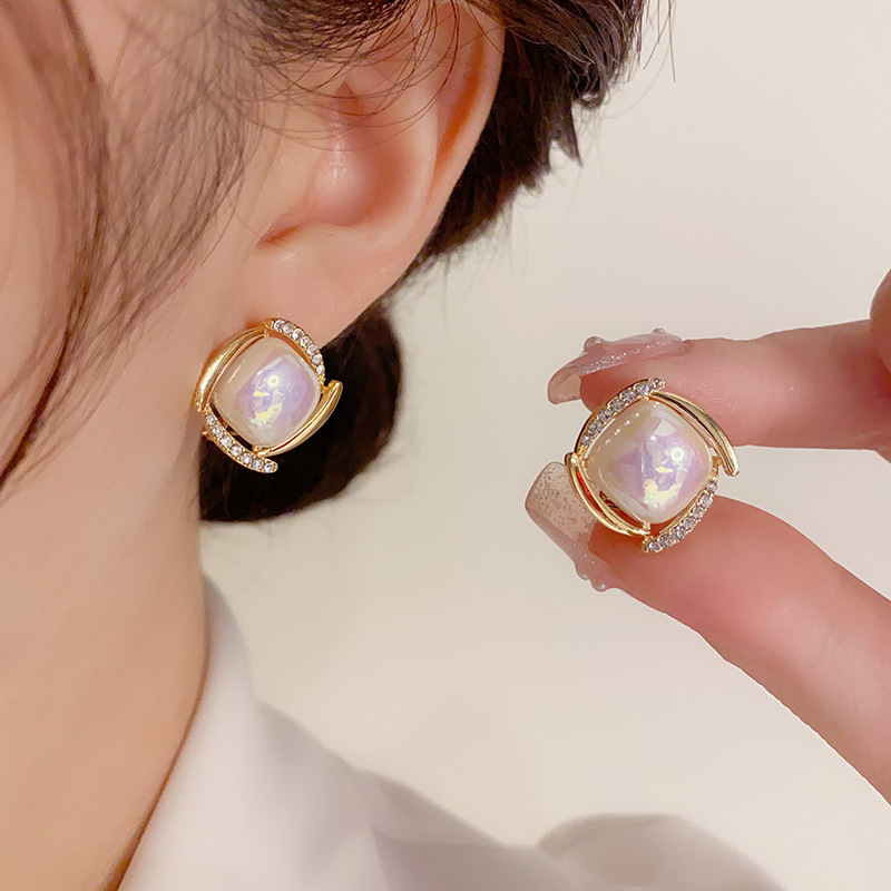 925 Silver Needle Korean Fashi - Pearl Stud Earrings のレビューと価格