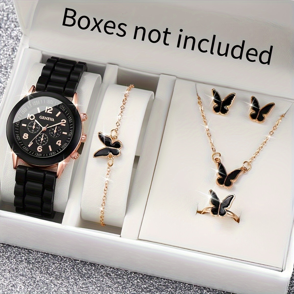 6PCS/Set Women's Watch Casual  - Jewelry Box Watches Bracelets のレビューと価格