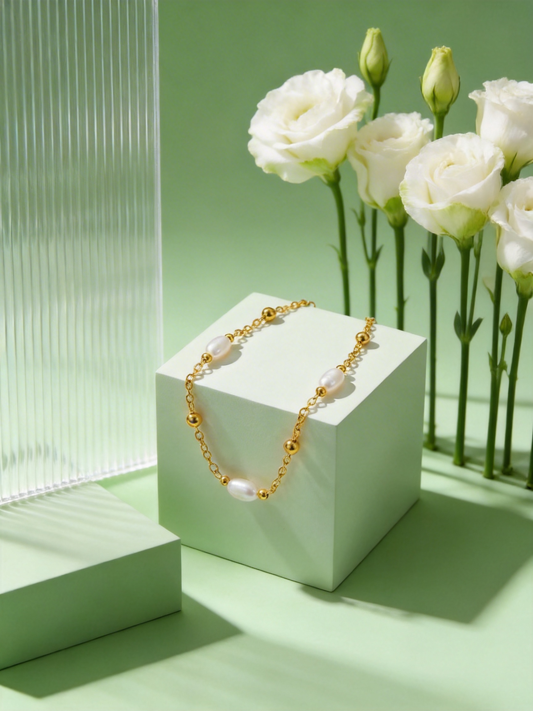 Elegant Imitation Pearl Anklet - Jc Jewelry & Watches Photos のレビューと価格