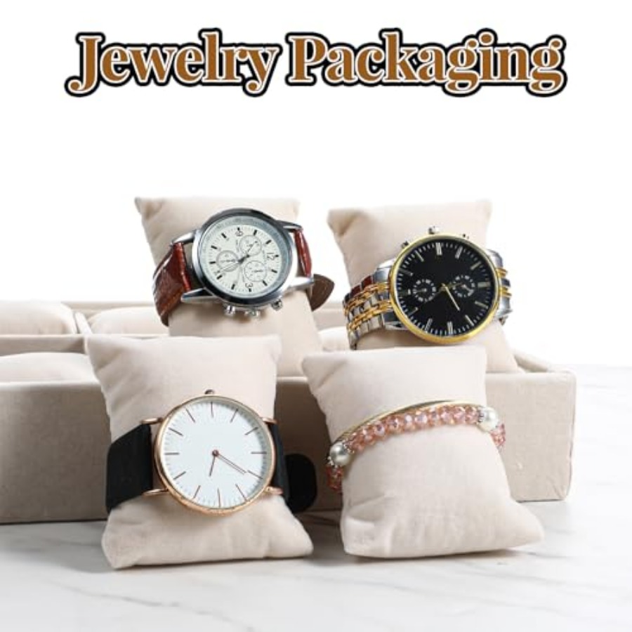 2 Pcs Beige Velvet Jewelry Org - Jewelry Box Watches Bracelets のレビューと価格