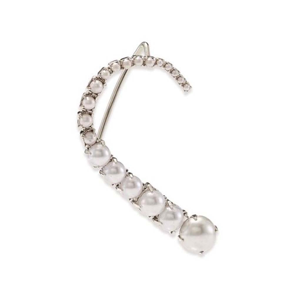 Stonefans Pearl Ear Clips With - Pearl Stud Earrings のレビューと価格
