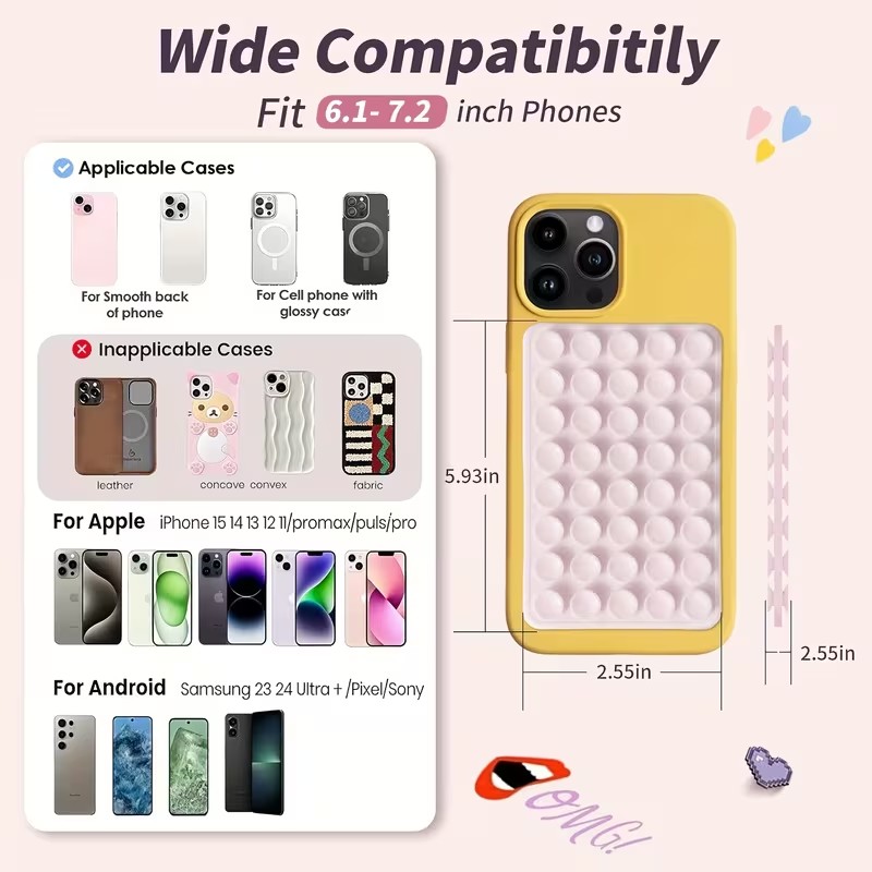 2-Pack Silicone Suction Phone  - Watches & Jewelry Repair Center Photos のレビューと価格