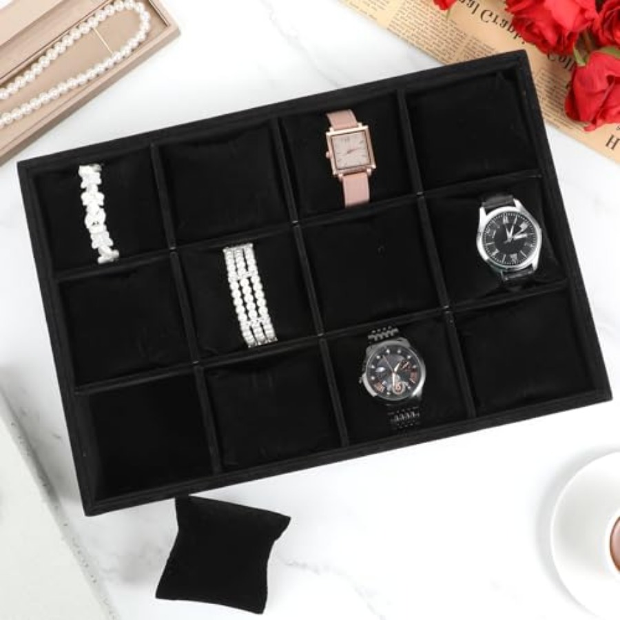 2 PCS Watch Tray, 12 Grid Watc - Jewelry Box Watches Bracelets のレビューと価格