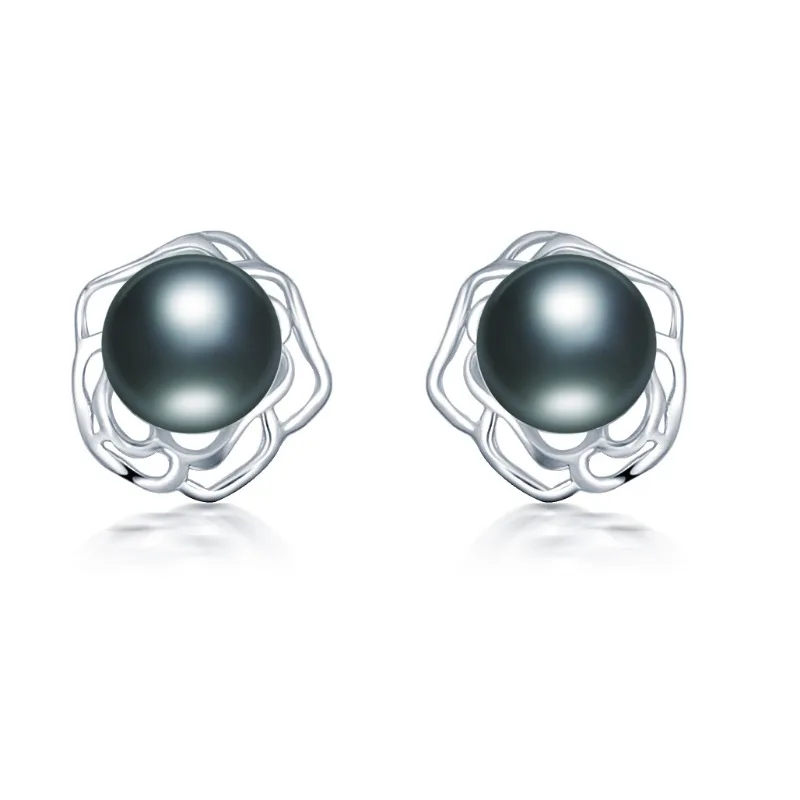Dainashi Peony Flower Retro St - Pearl Stud Earrings のレビューと価格