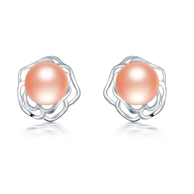 Dainashi Peony Flower Retro St - Pearl Stud Earrings のレビューと価格