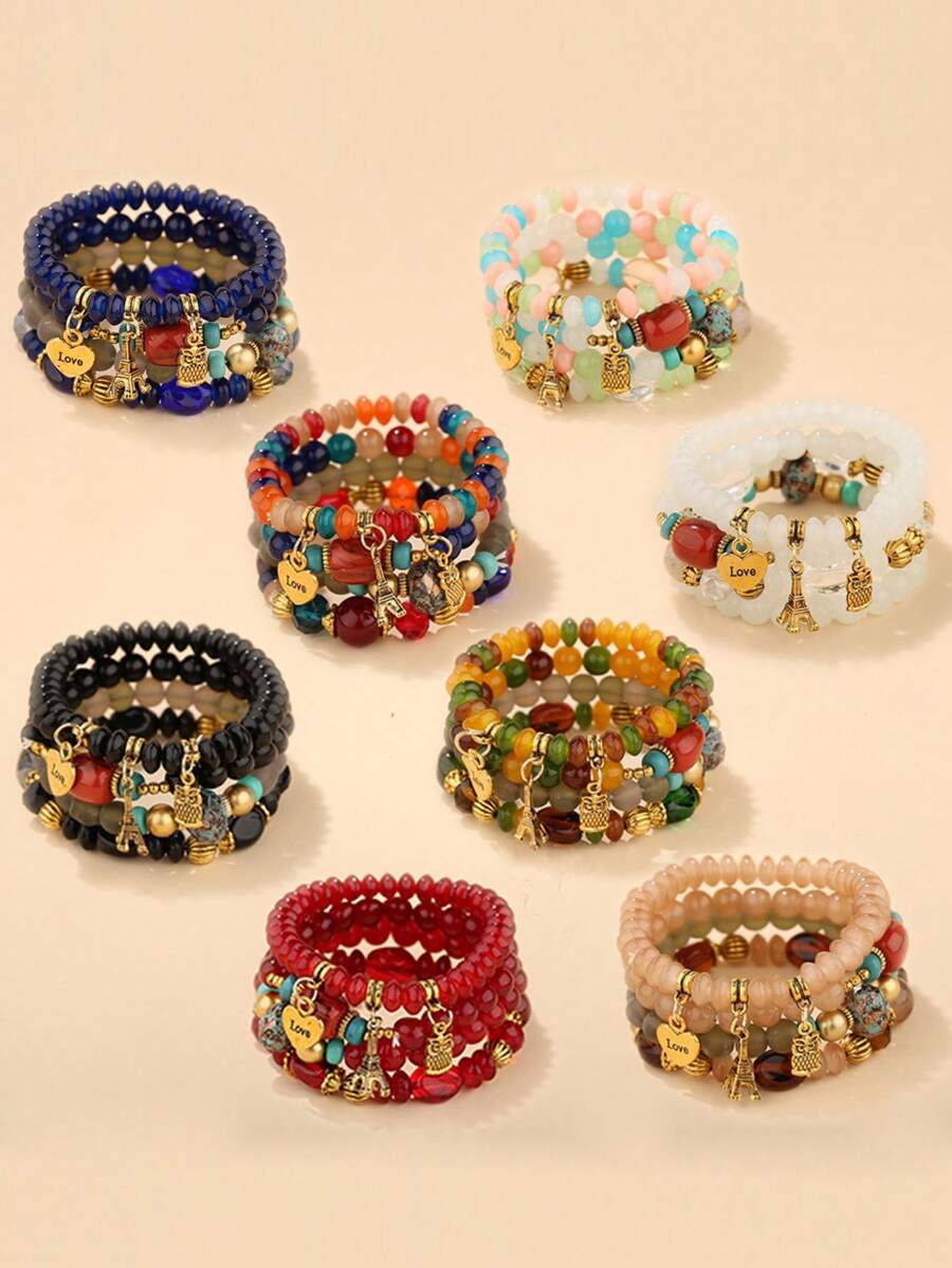 1 Set Of 4pcs Boho Style Decor - The Jewelry & Watches のレビューと価格