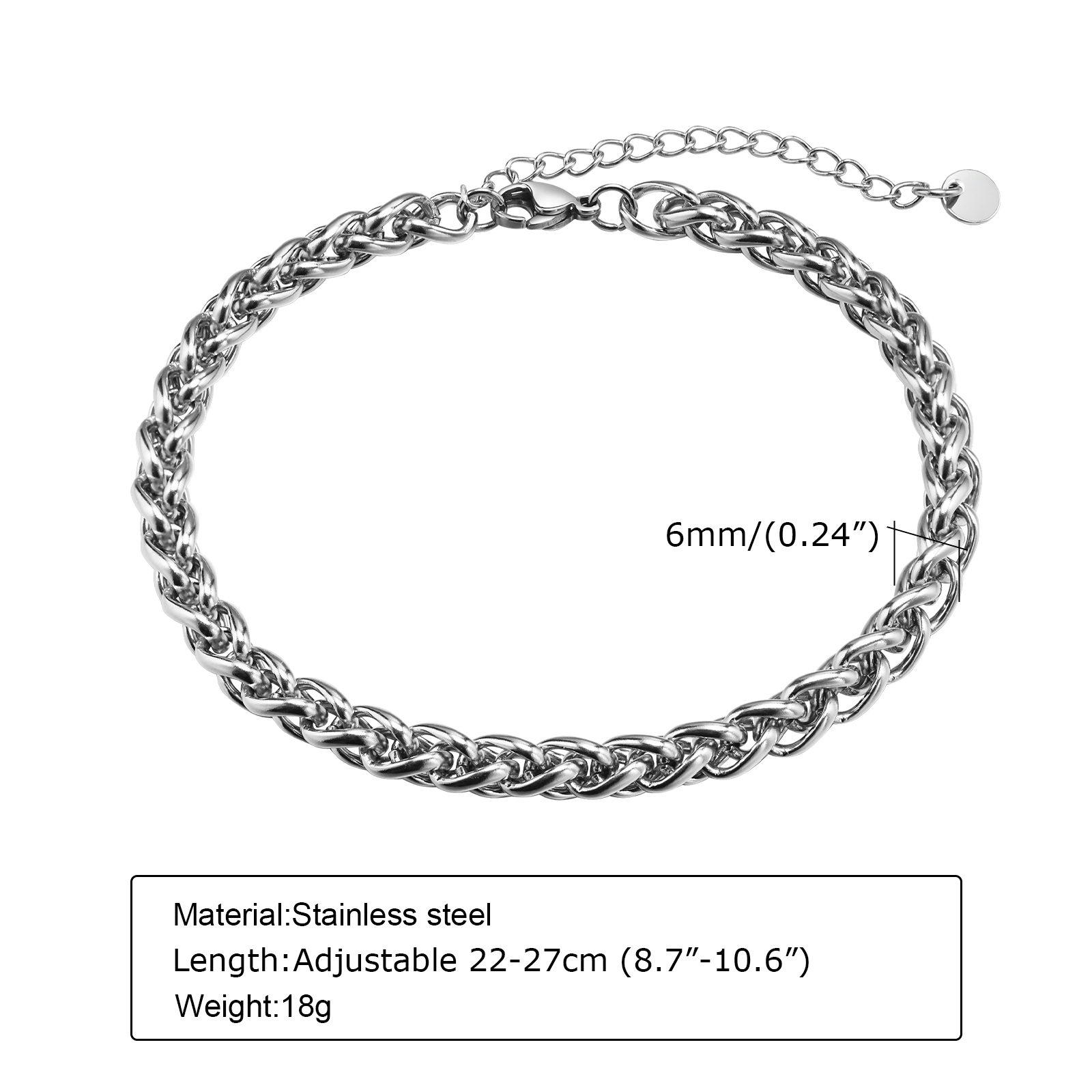 Vnox Cuban Chain Anklets for M - Jc Jewelry & Watches Photos のレビューと価格
