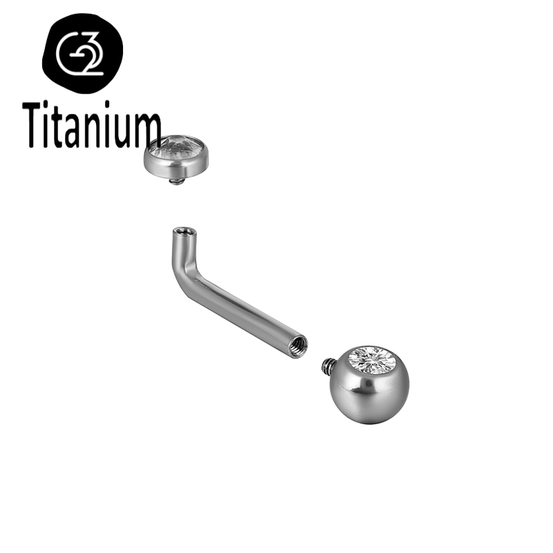 ASTM F136 Titanium Piercing Ch - Christina Jewelry & Watches Marguerite Ørestik Forgyldt Sølv のレビューと価格