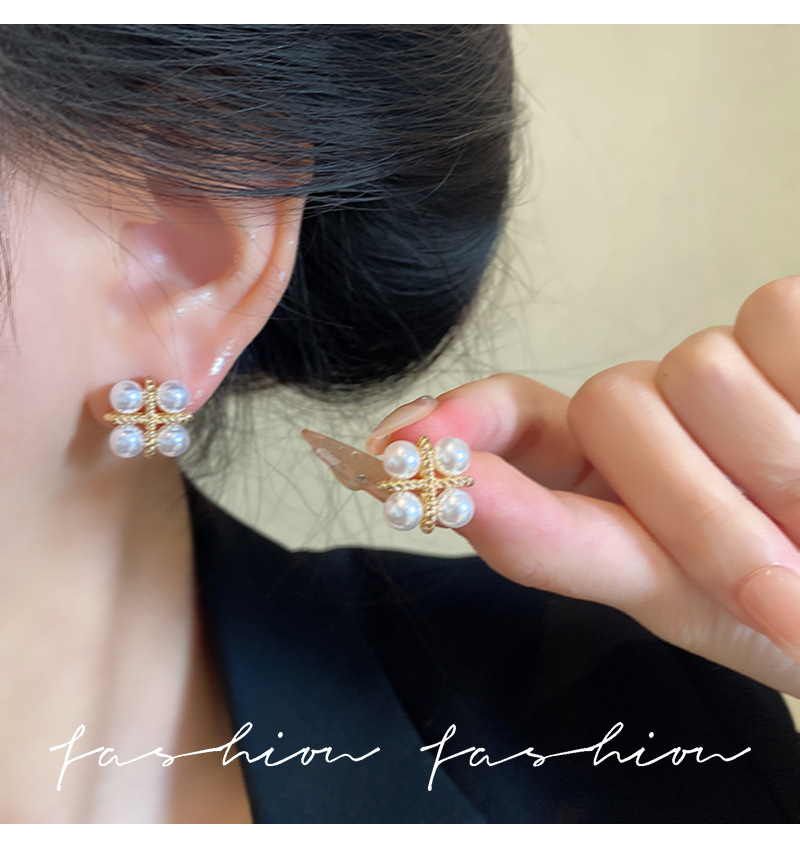 925 Silver Needle Korean Fashi - Pearl Stud Earrings のレビューと価格