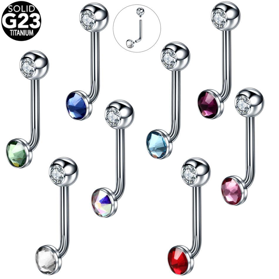 1PC G23 Titanium Crystal Chris - Christina Jewelry & Watches Marguerite Ørestik Forgyldt Sølv のレビューと価格